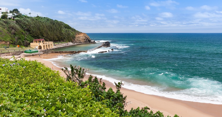 Ballito coastline in iLembe District